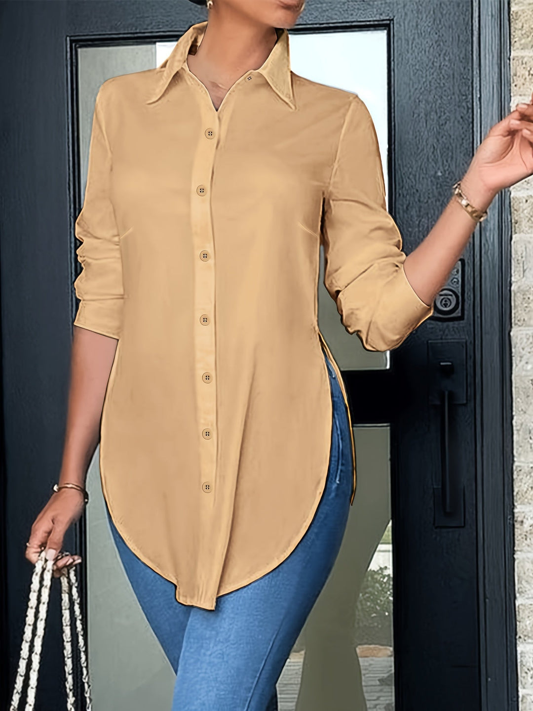 Quinn | Refined Button-Front Blouse