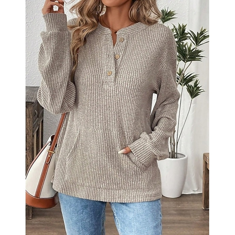 Sabine | Relaxed Henley Top