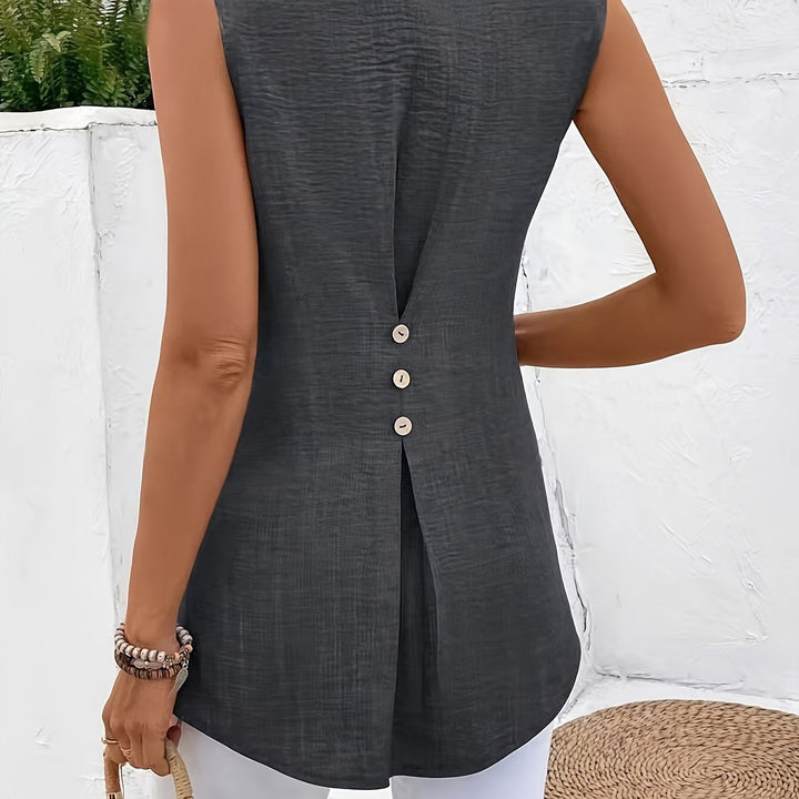 Farrah | Relaxed Sleeveless Blouse