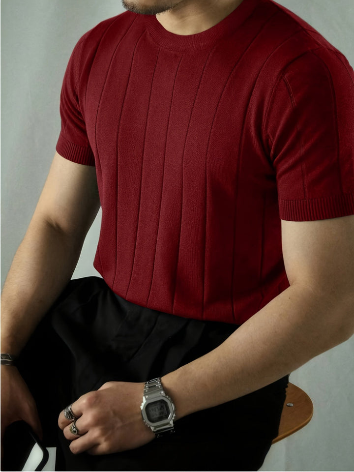 Curtis | Ribbed Short-Sleeve Top