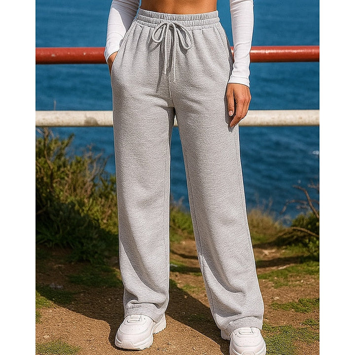 Marguerite Rose | Relaxed Wide-Leg Lounge Trousers