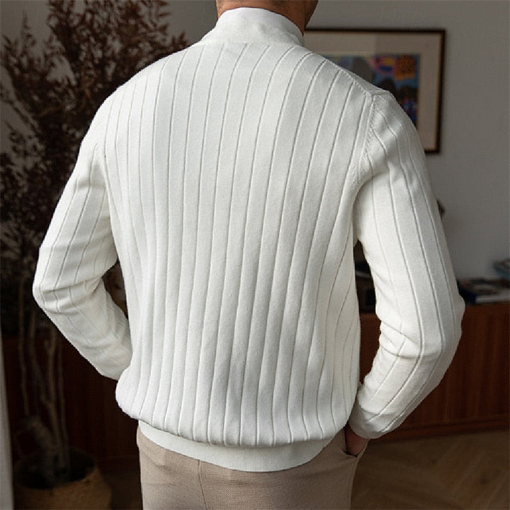 Vincent | Ribbed V-Neck Button Cardigan