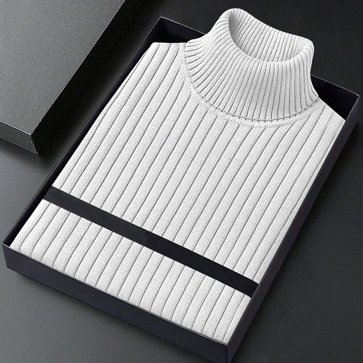 Wallace | Ribbed High-Neck Jumper