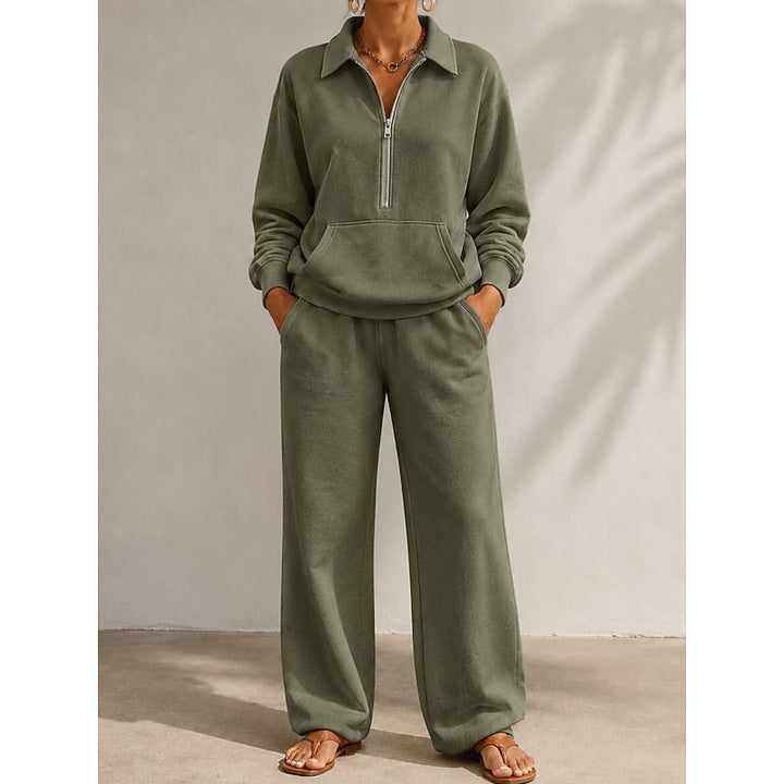 Naomi | Relaxed Half-Zip Two-Piece Set