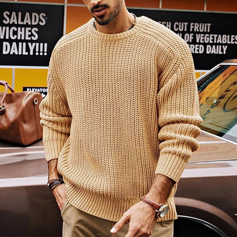 Franklin | Ribbed Round-Neck Jumper