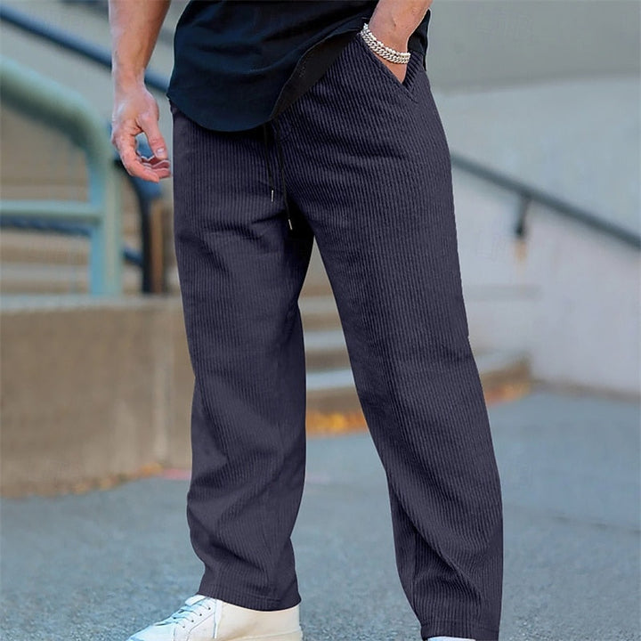 Crosby | Relaxed Ribbed Trousers