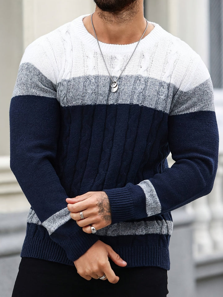 Nolan | Textured Cable-Knit Jumper