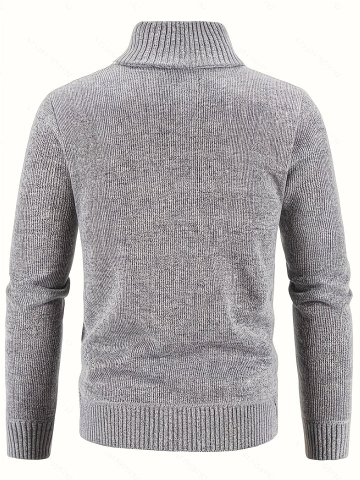 Walter | Textured Full-Zip Cardigan