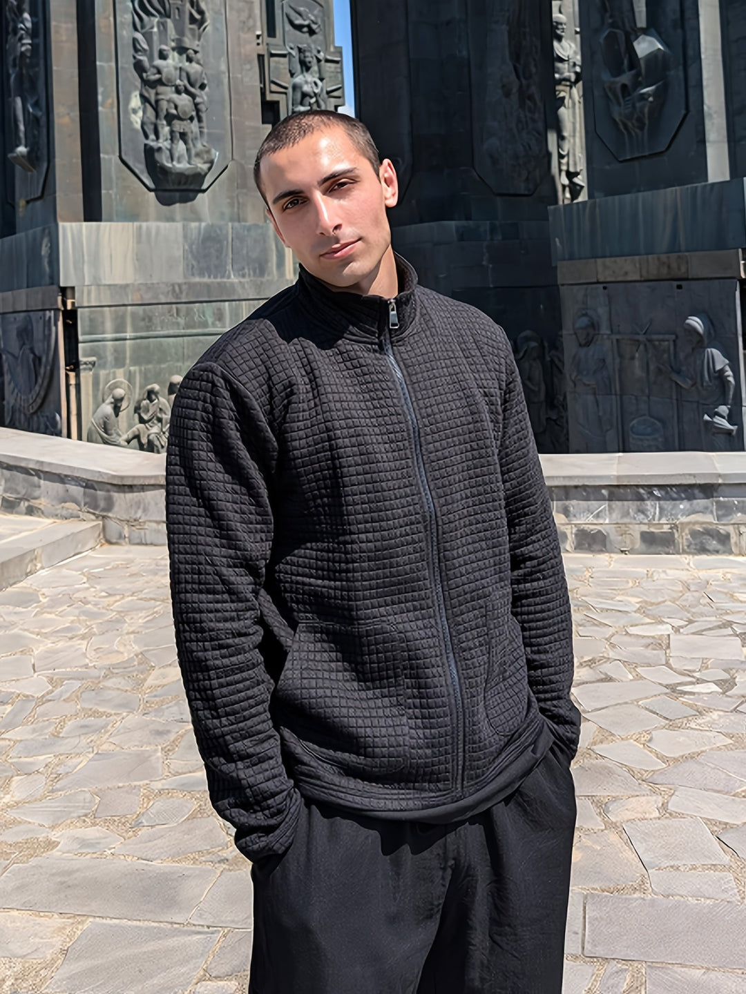 Hugo | Textured Zip-Up Jacket