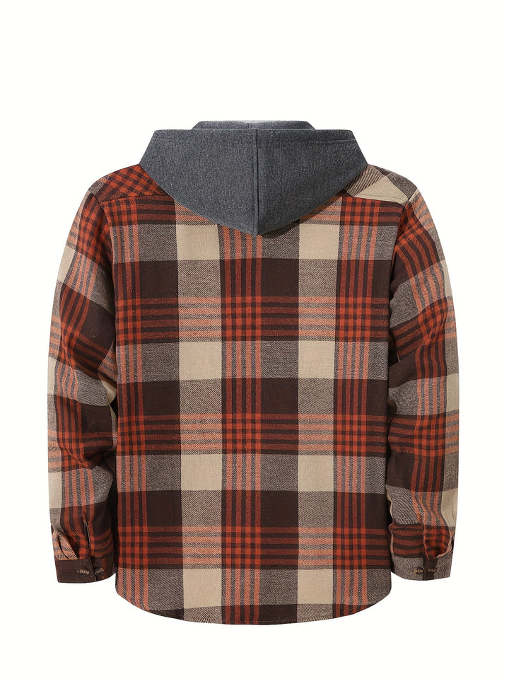 Braxton | Checked Hooded Shirt