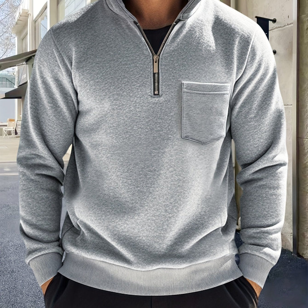 Calvin | Refined Half-Zip Pullover