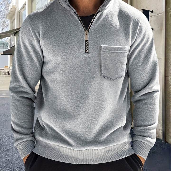 Calvin | Refined Half-Zip Pullover