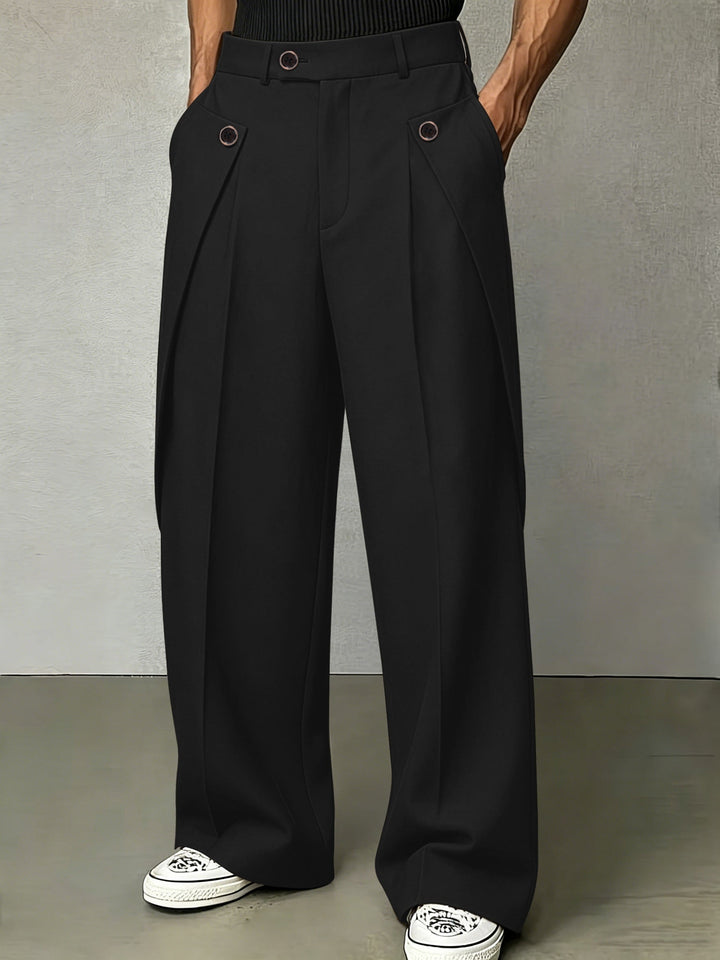 Hudson | Pleated Wide-Leg Trousers