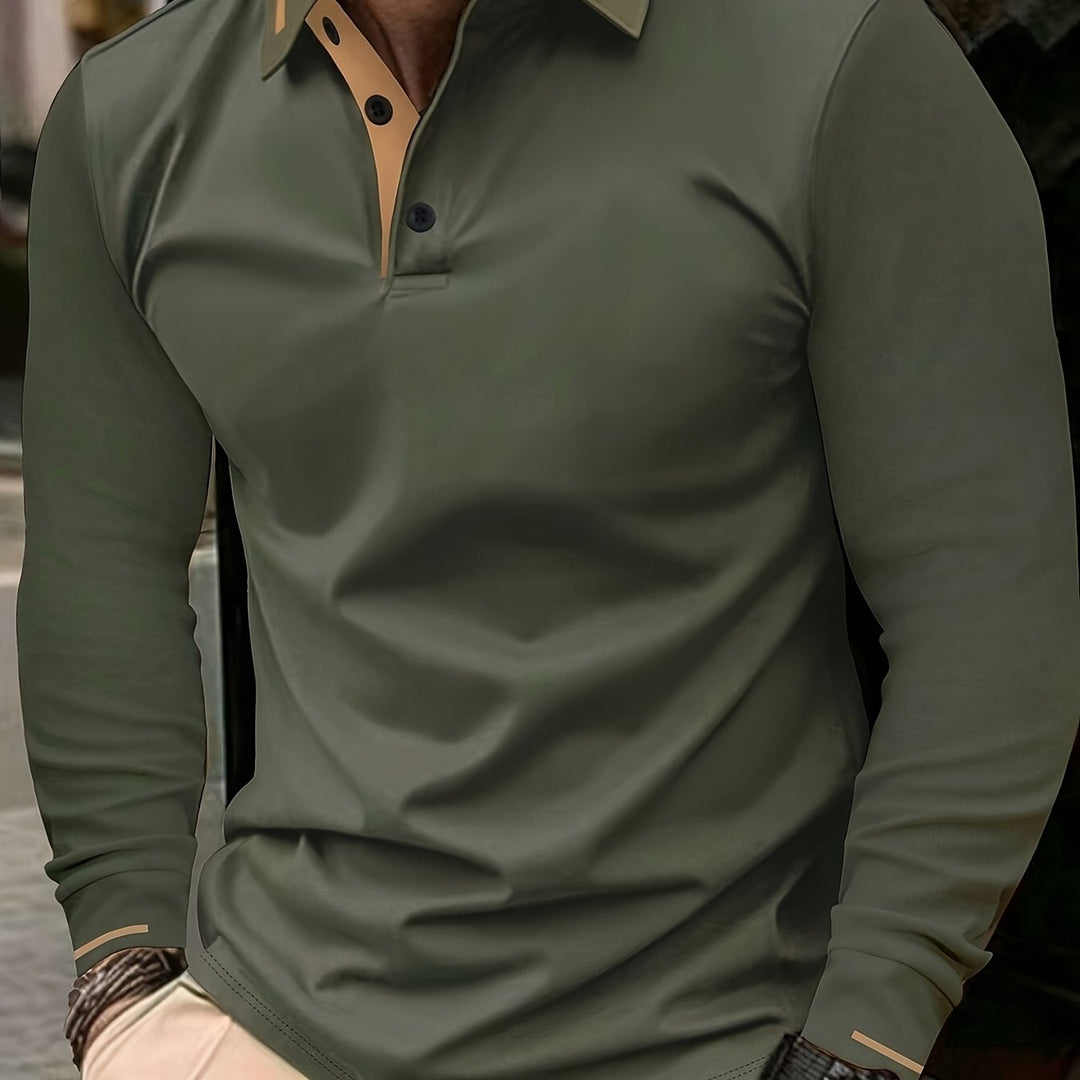 Dalton | Refined Long-Sleeve Polo Shirt