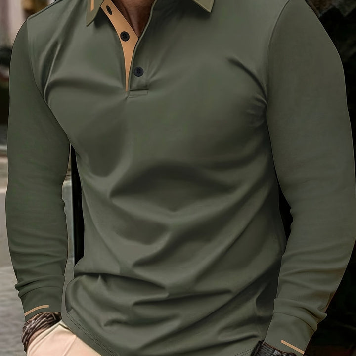 Dalton | Refined Long-Sleeve Polo Shirt