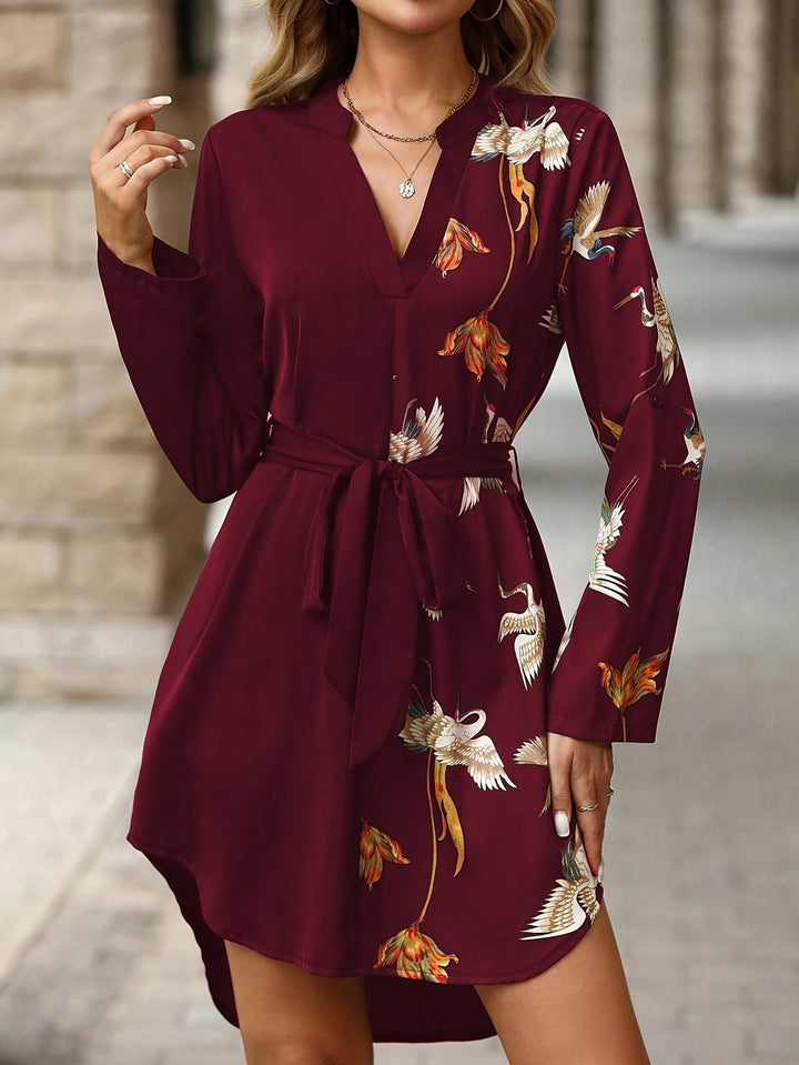 Annalise | Elegant Belted Shirt Dress