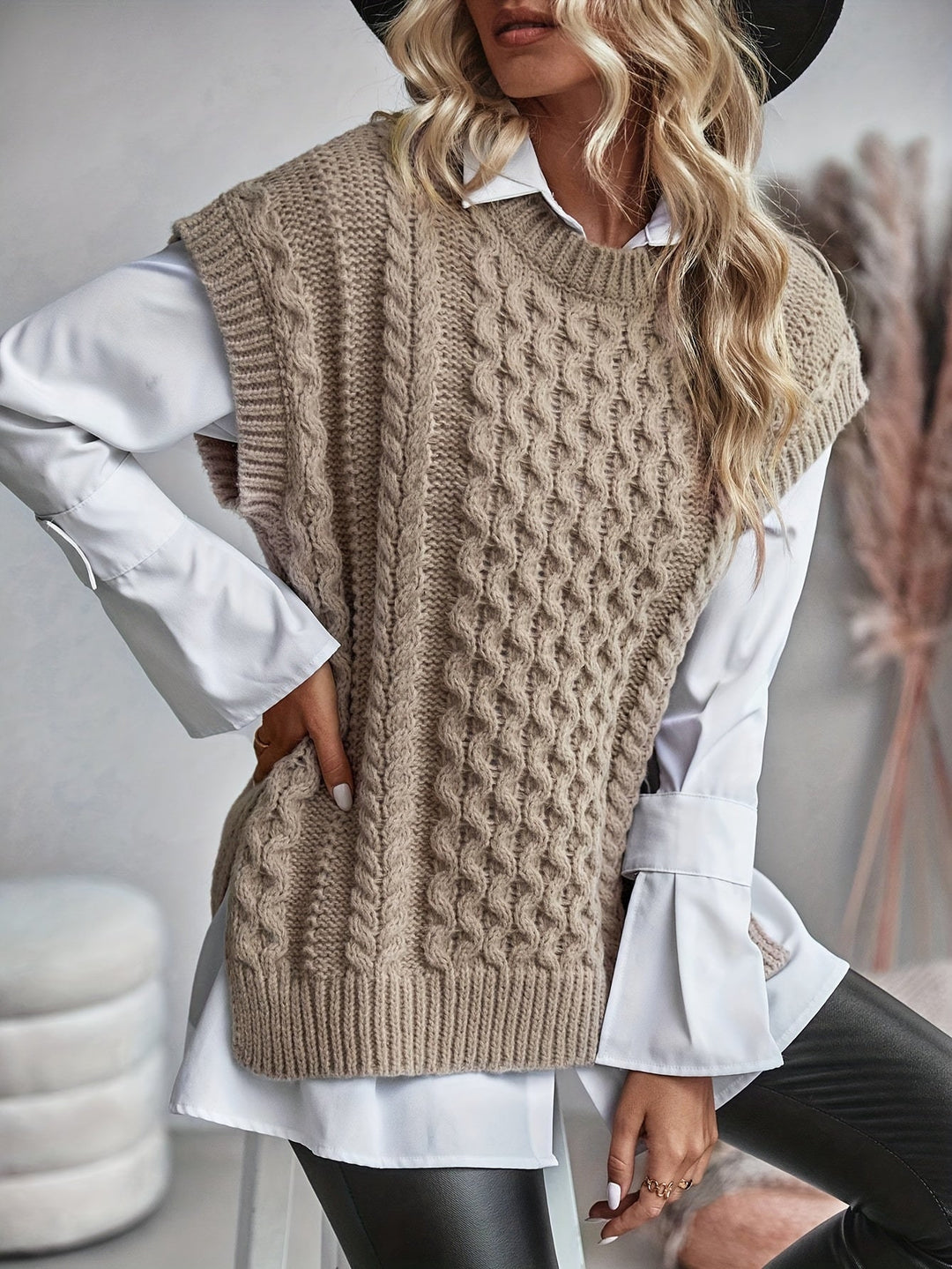 Bridget | Cozy Cable-Knit Jumper Vest