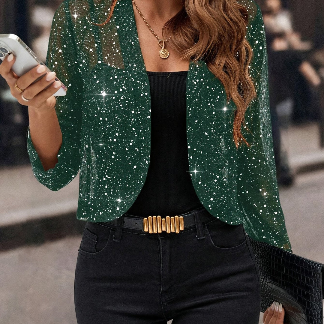 Elaine | Shimmer Cropped Jacket