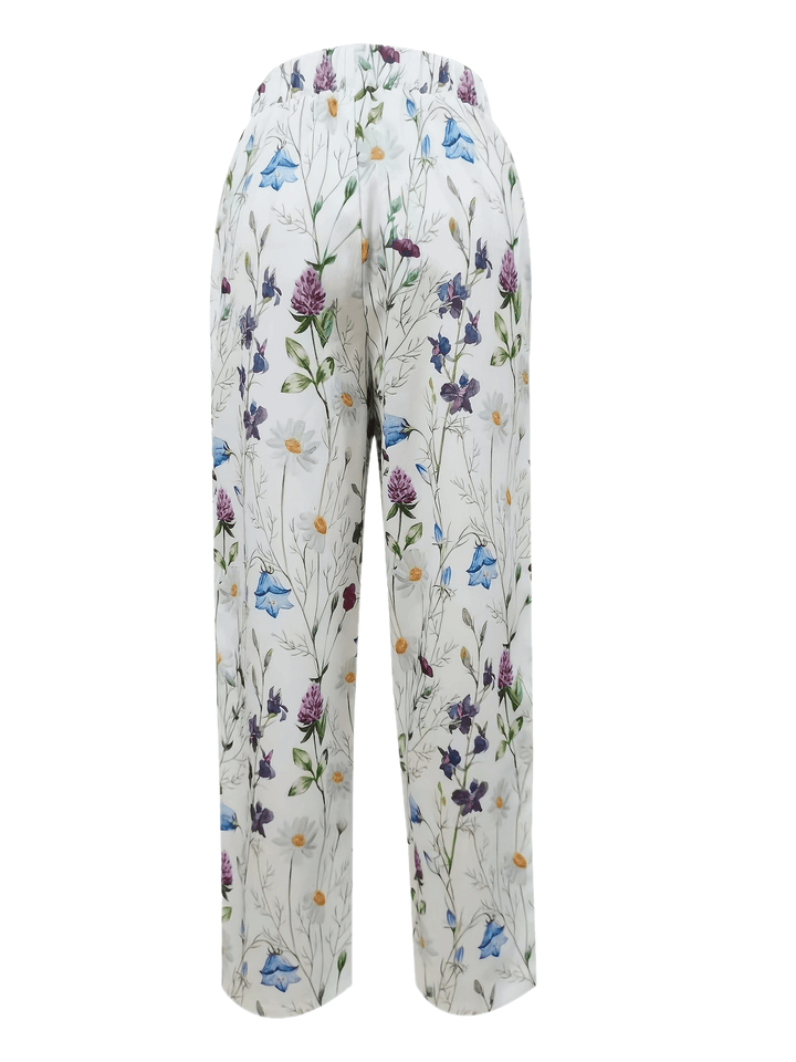 Cecilia | Wildflower Print Tapered Trousers