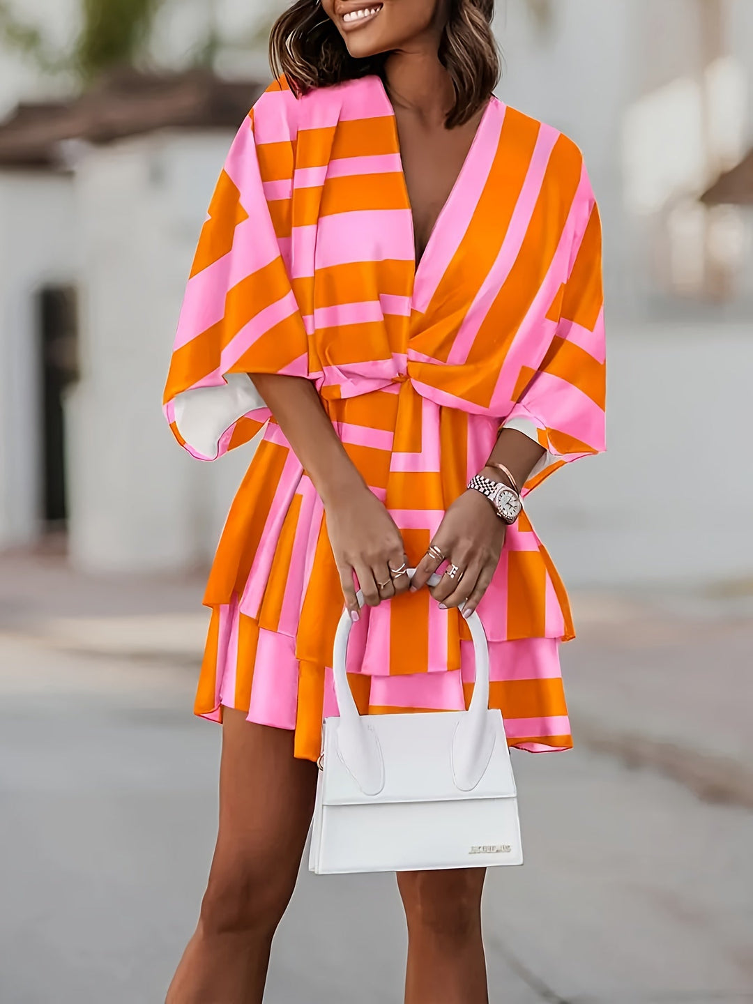 Rosanna | Flowing Batwing Wrap Dress