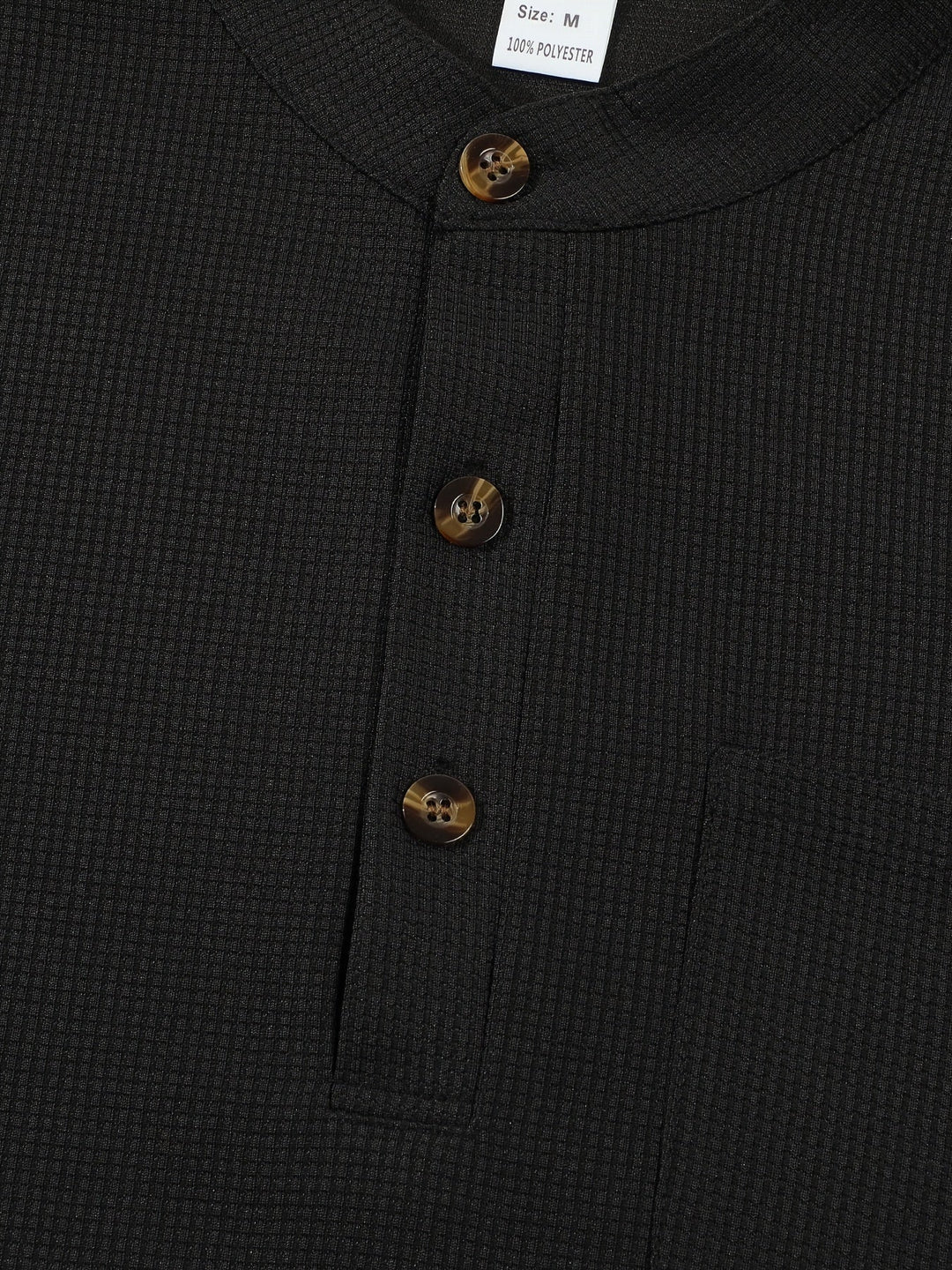 Jonathan | Textured Long Sleeve Henley Shirt