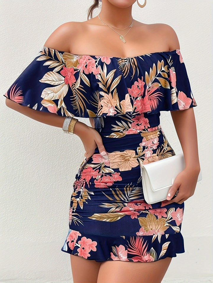 Naomi | Off-Shoulder Ruffle Dress