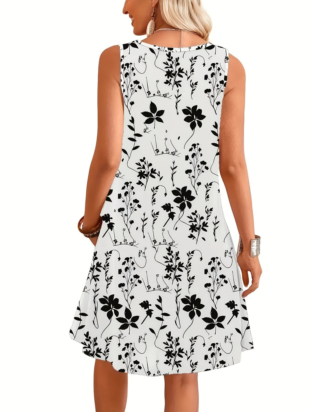 Marguerite | Floral Sleeveless Dress