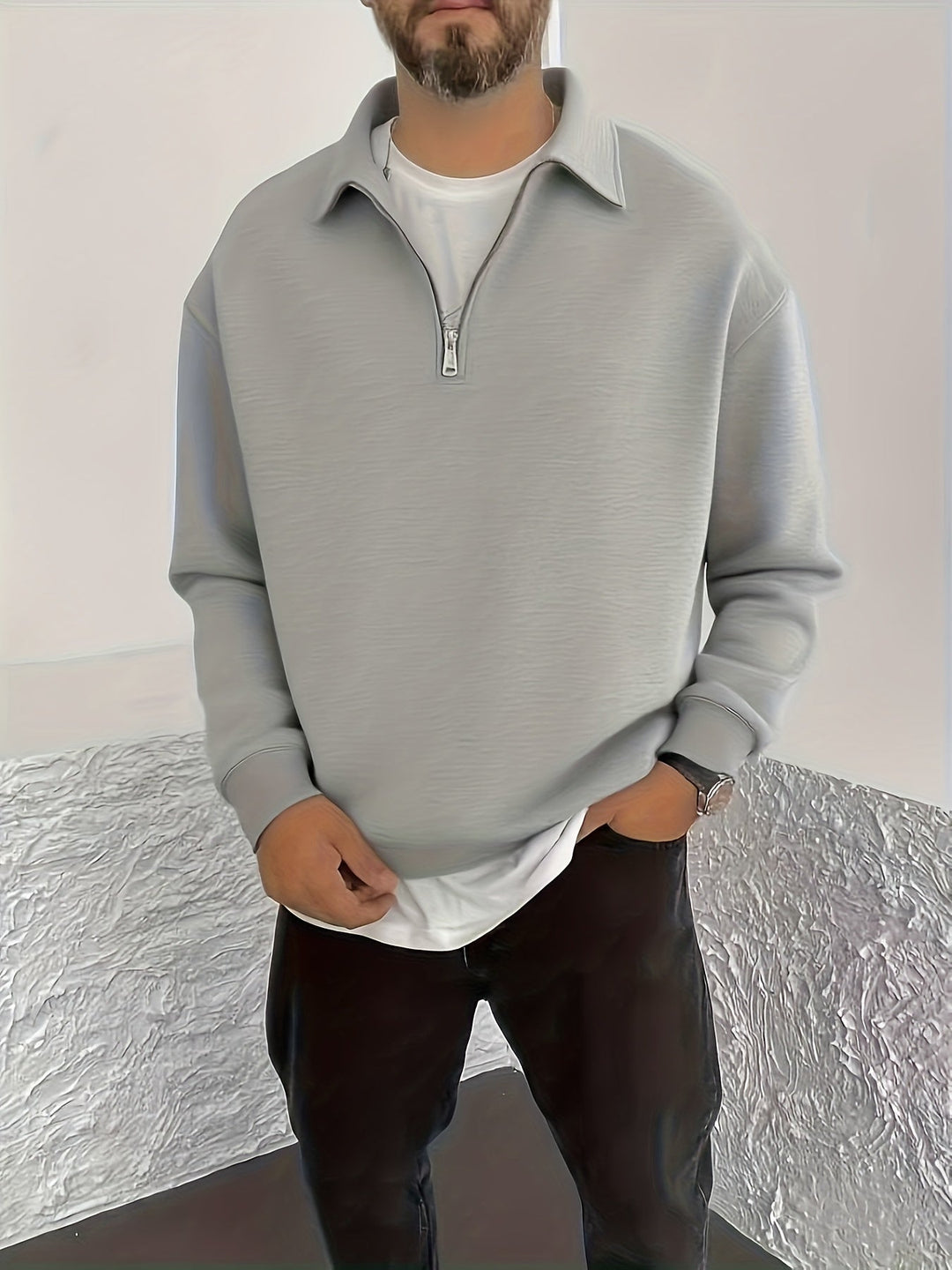 Nathaniel | Cozy Half-Zip Sweatshirt