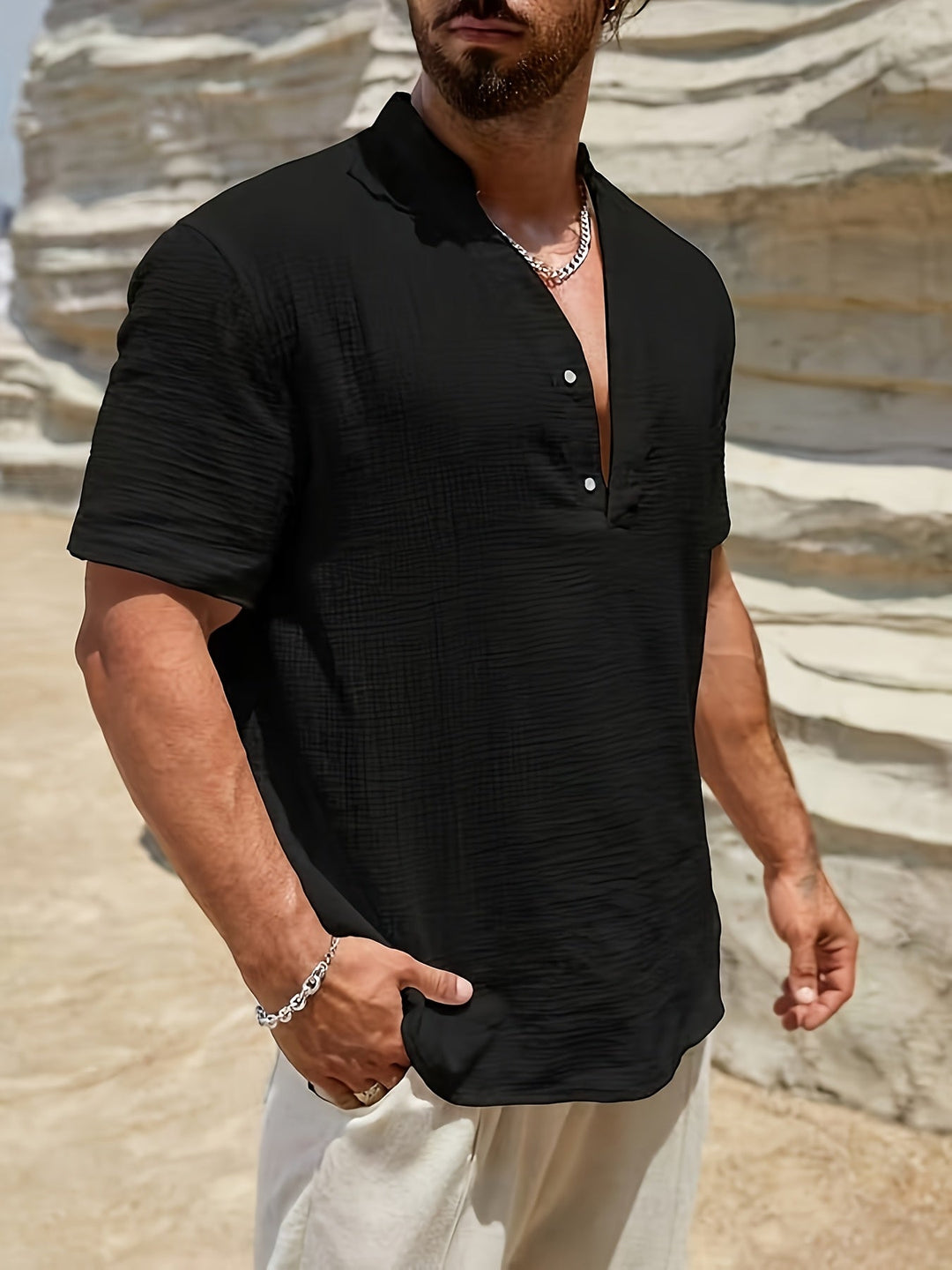 Preston | Relaxed Henley Shirt