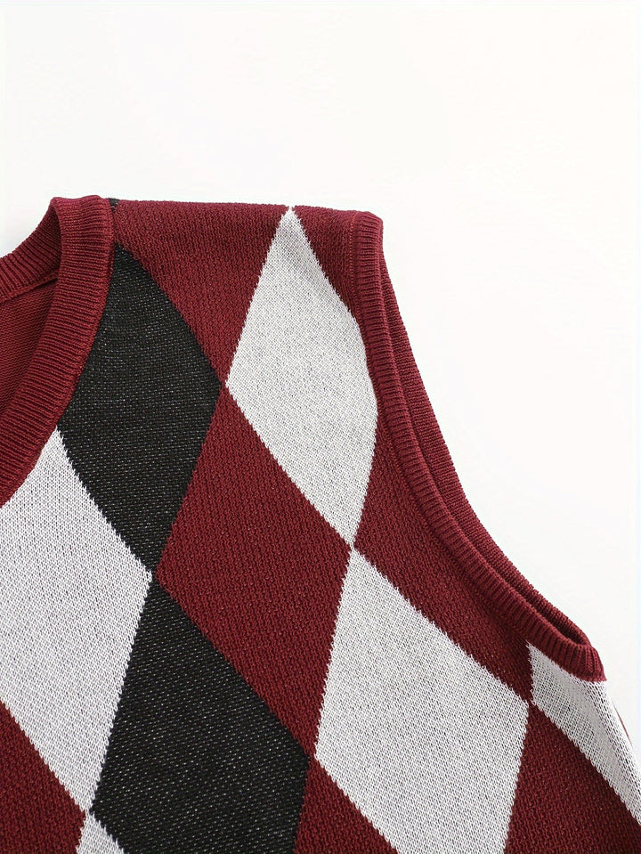 Chandler | Classic Argyle Jumper Vest