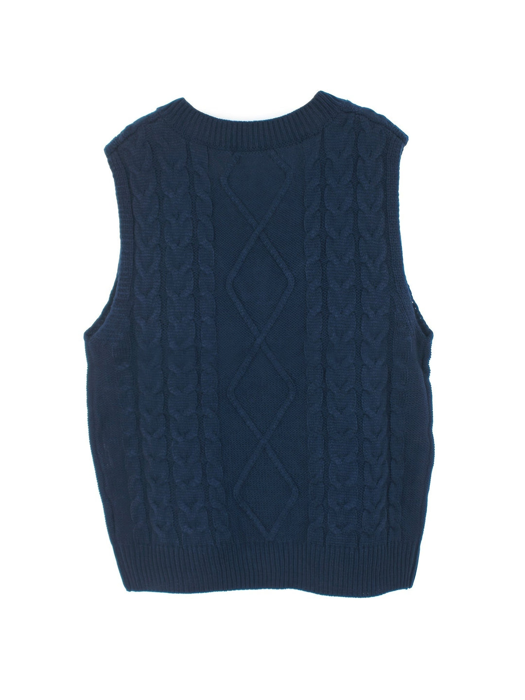 Cora | Cozy Cable-Knit V-Neck Jumper Vest