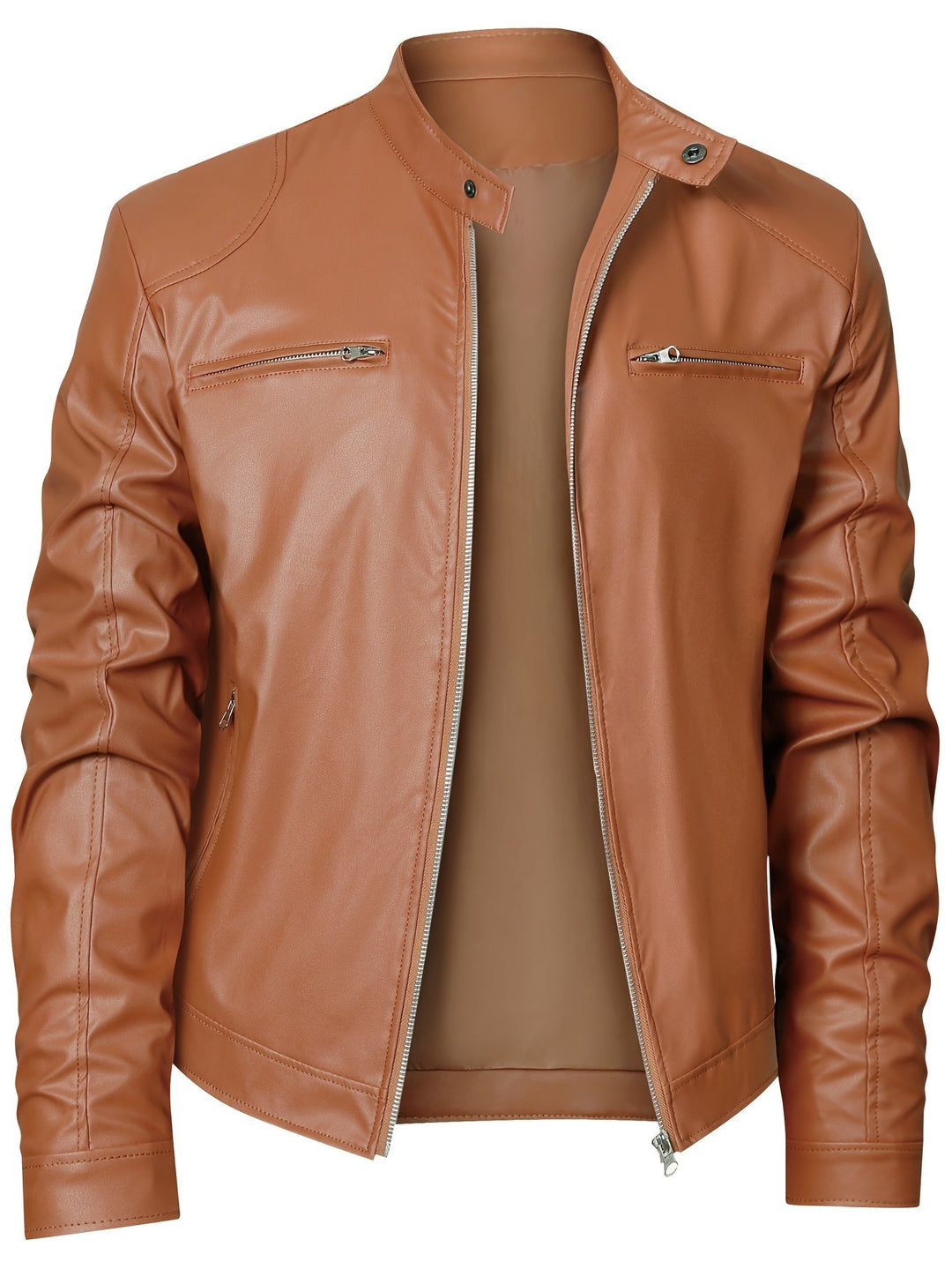 Roman | Stand-Collar Moto Jacket