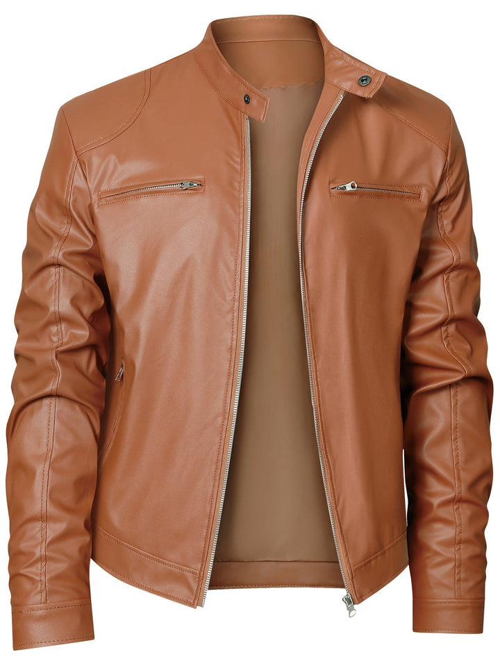 Roman | Stand-Collar Moto Jacket