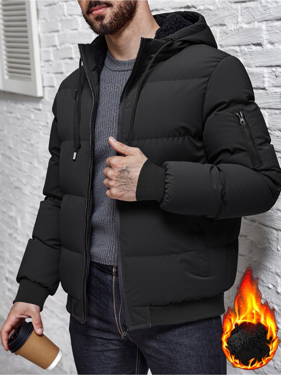 Bruce | Quilted Hooded Winter Jacket