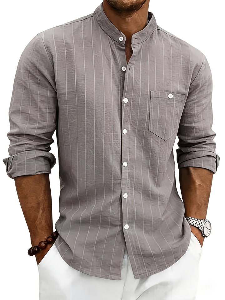 Edward | Striped Button-Up Shirt