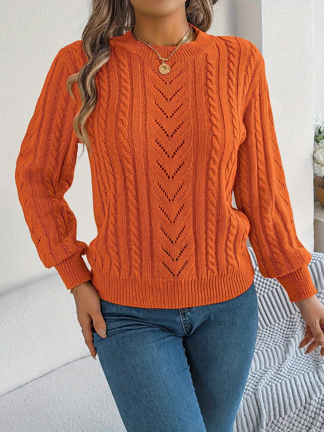 Blythe | Cable-Knit Textured Jumper