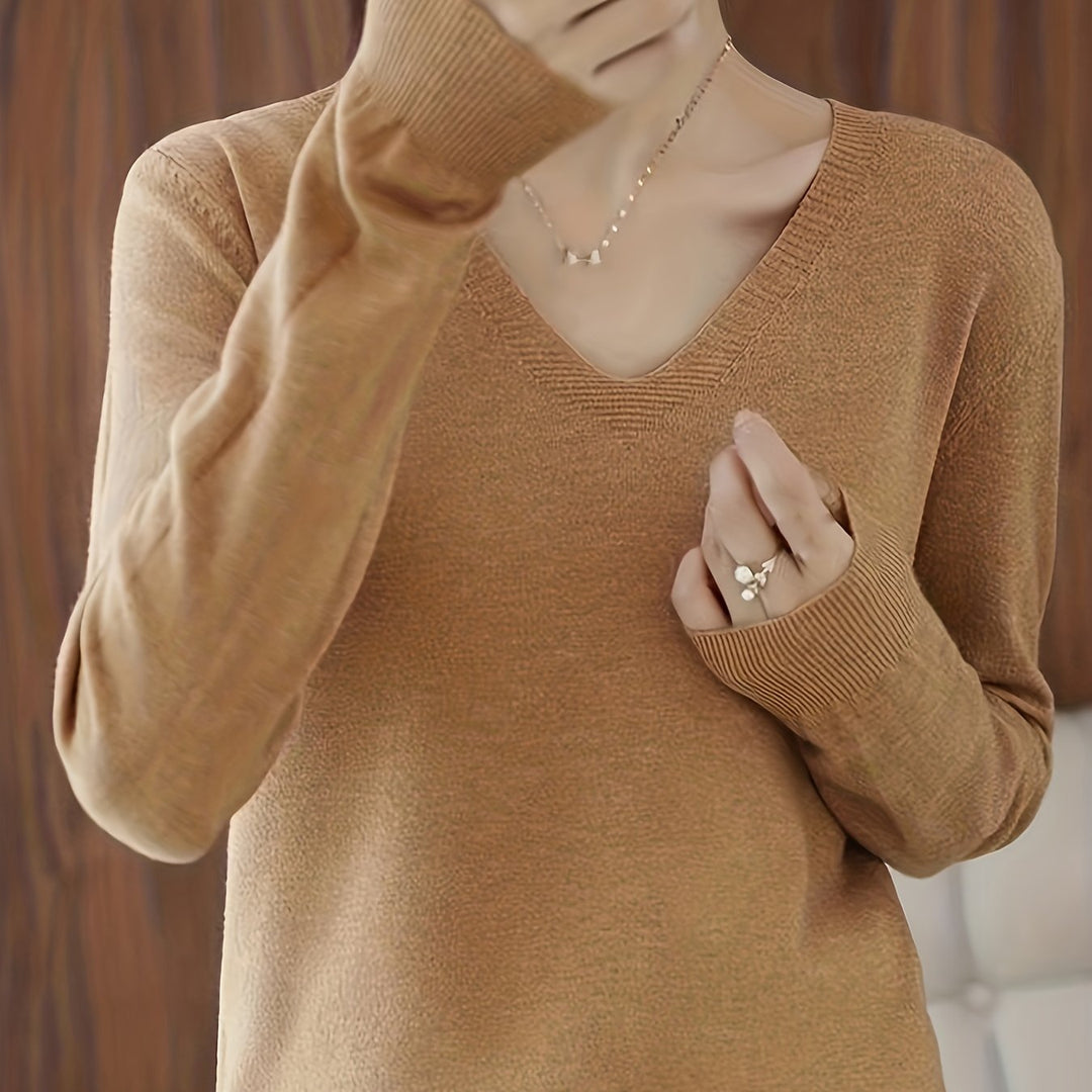 Selene | Soft V-Neck Jumper