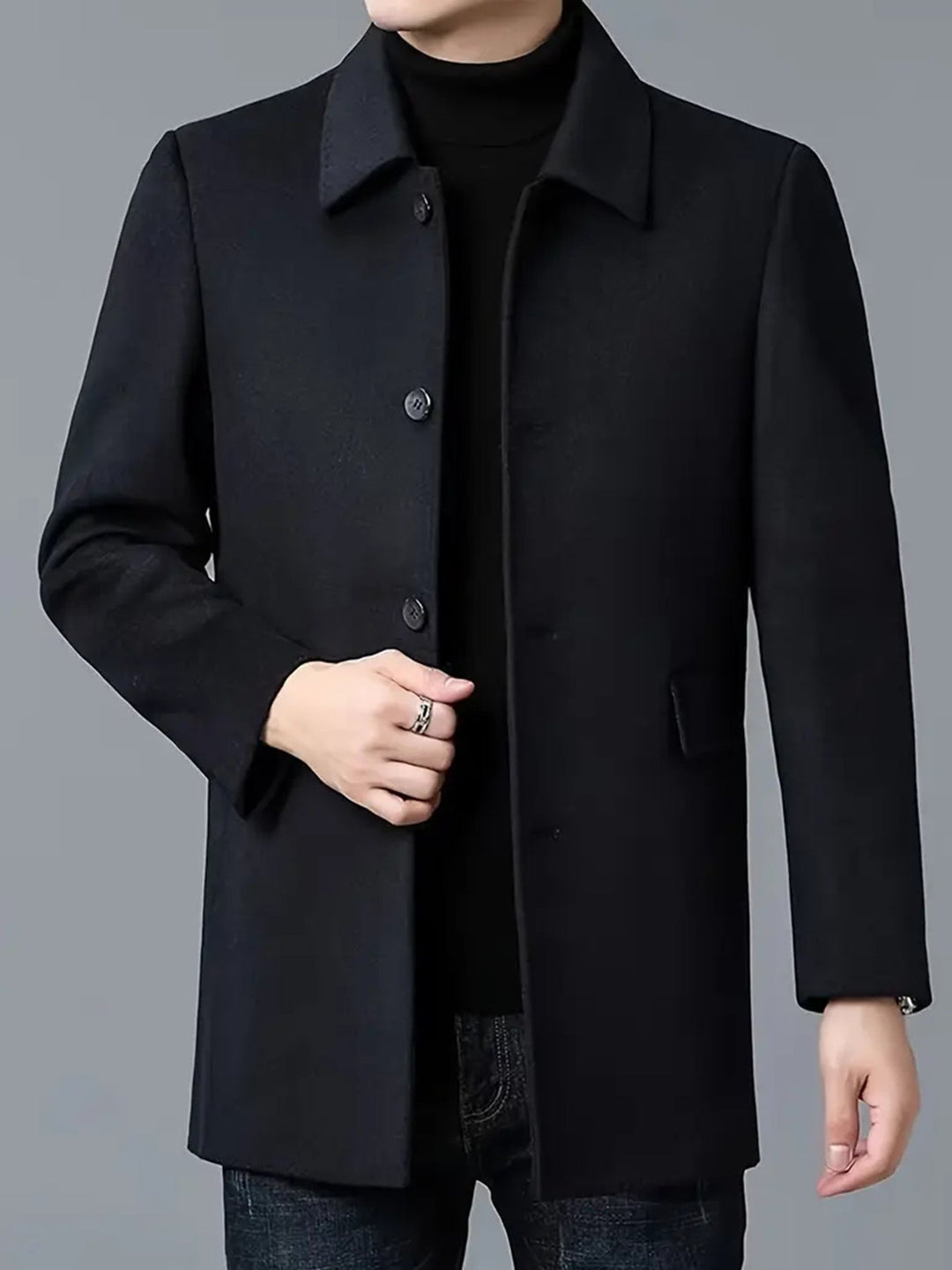 Douglas | Refined Single-Breasted Overcoat