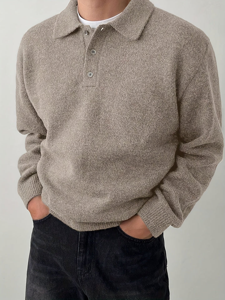 Landon | Refined Polo Collar Jumper