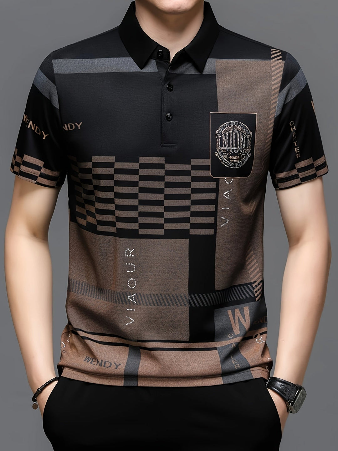 Nathaniel | Refined colourblock Polo Shirt