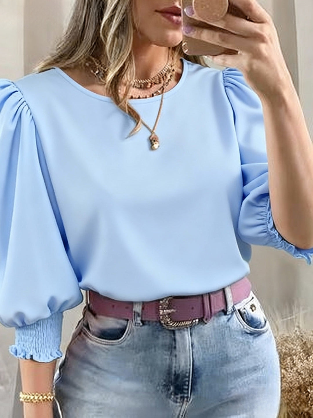 Ellen | Puff-Sleeve Blouse