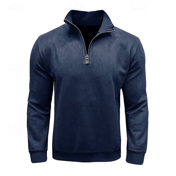 Caleb | Quarter-Zip Stand-Collar Sweatshirt