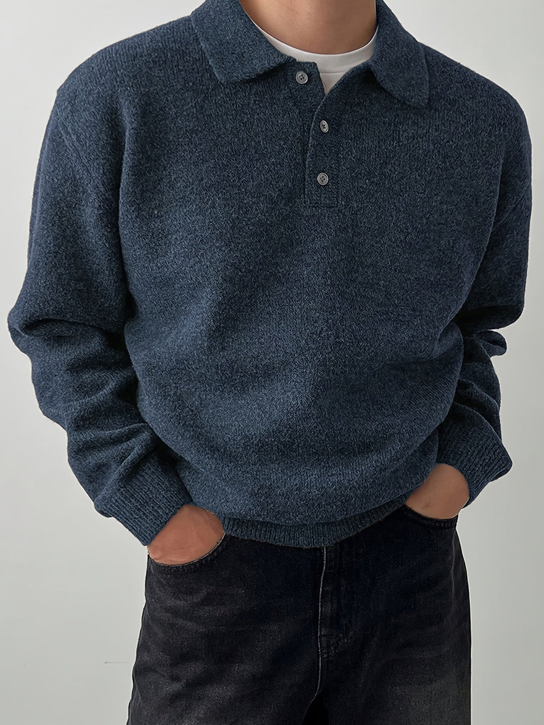 Landon | Refined Polo Collar Jumper