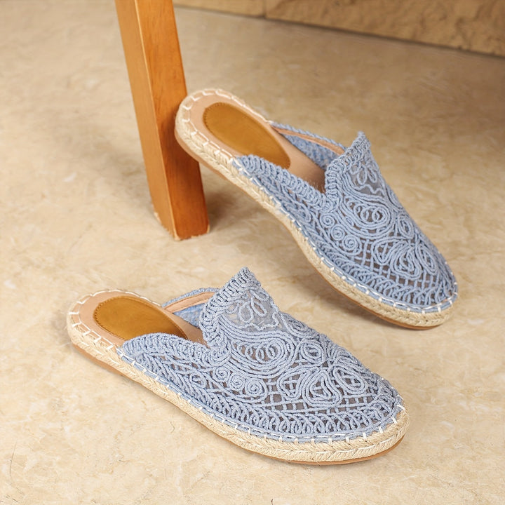 Bonnie | Woven Slip-On Mules