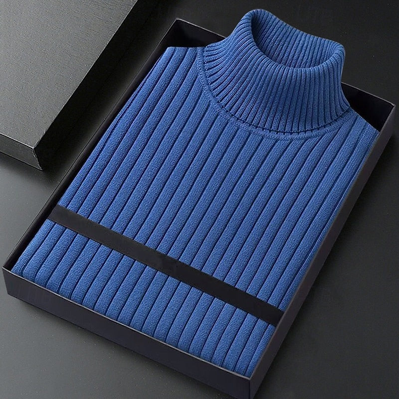 Wallace | Ribbed High-Neck Jumper