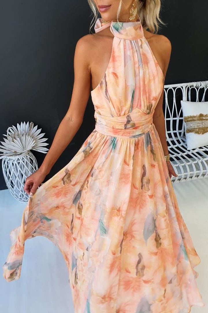 Alexandra | Elegant Close Neck Sleeveless Dress