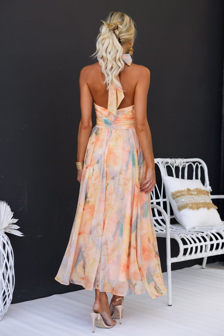 Alexandra | Elegant Close Neck Sleeveless Dress