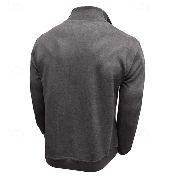 Caleb | Quarter-Zip Stand-Collar Sweatshirt