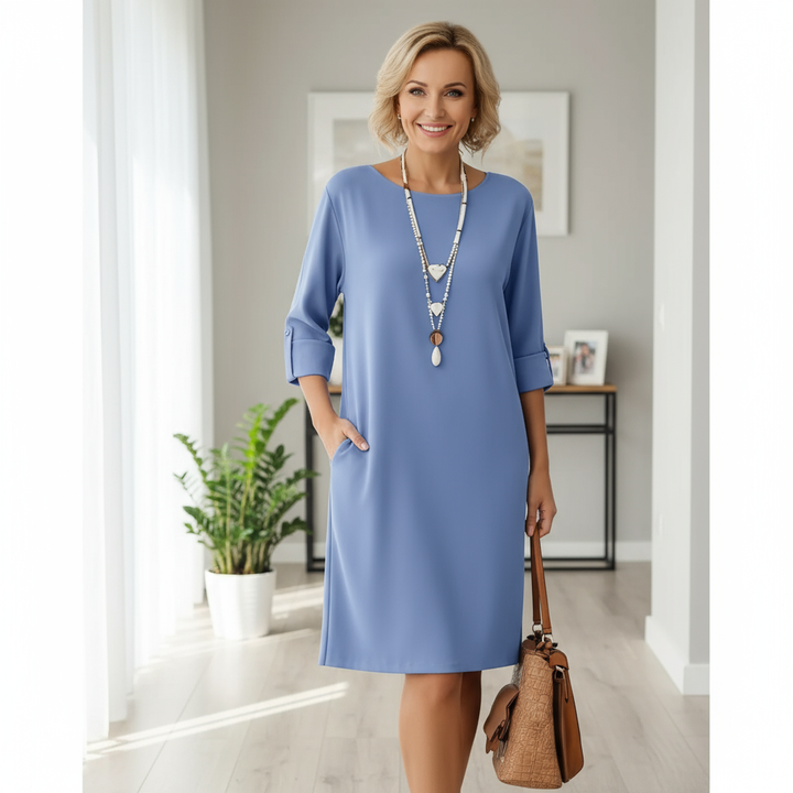Emily | Comfortable Round Neck Dress