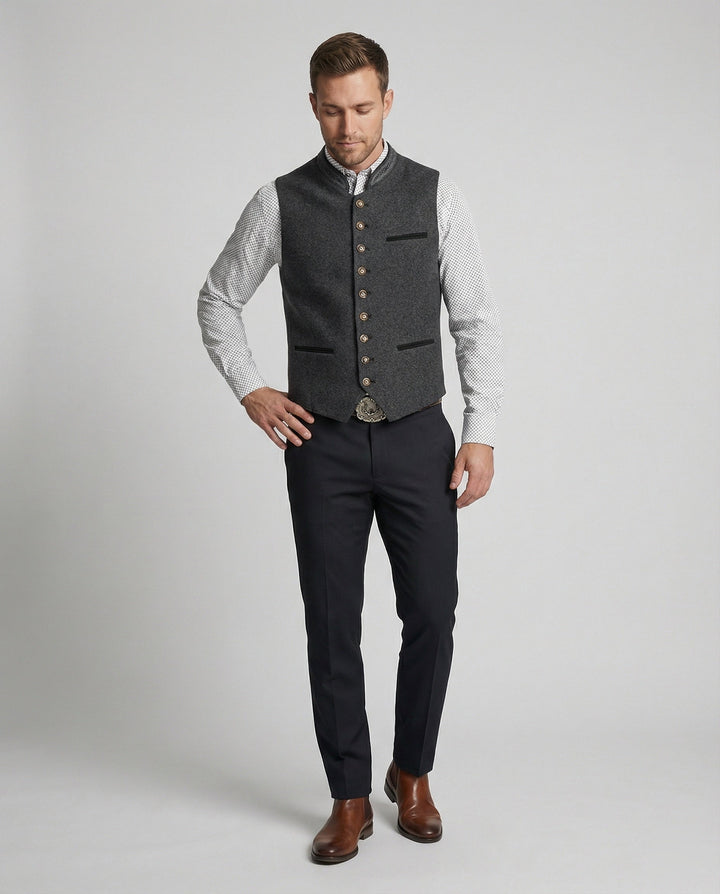 Frederick | Traditional Standing-Collar Vest
